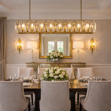 MARLOW CRYSTAL RECTANGULAR CHANDELIER