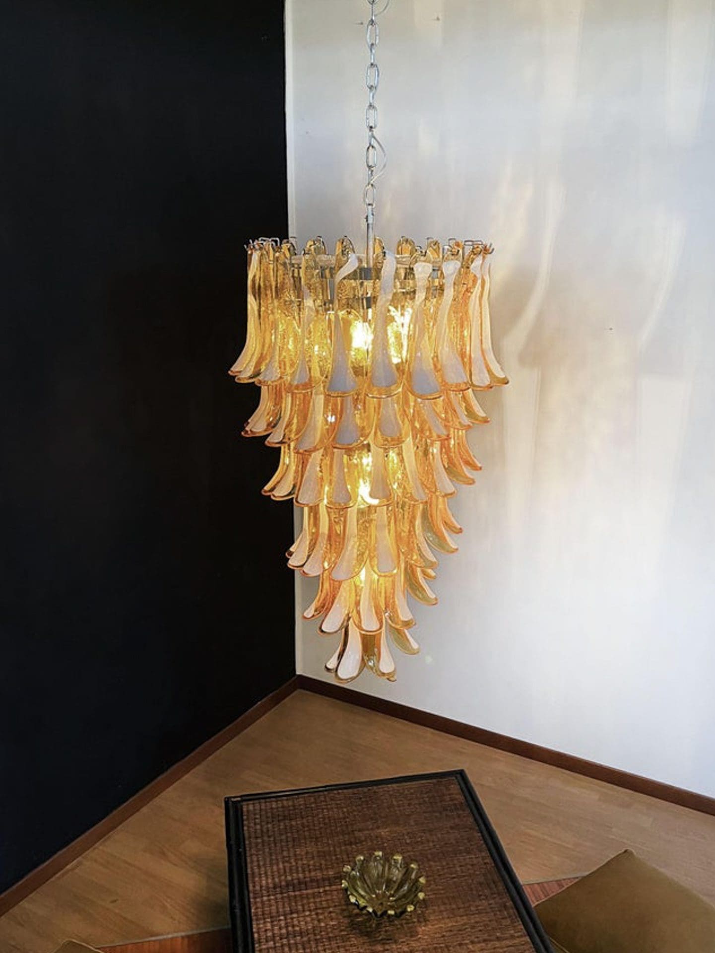 Murano Glass Chandelier – Caramel