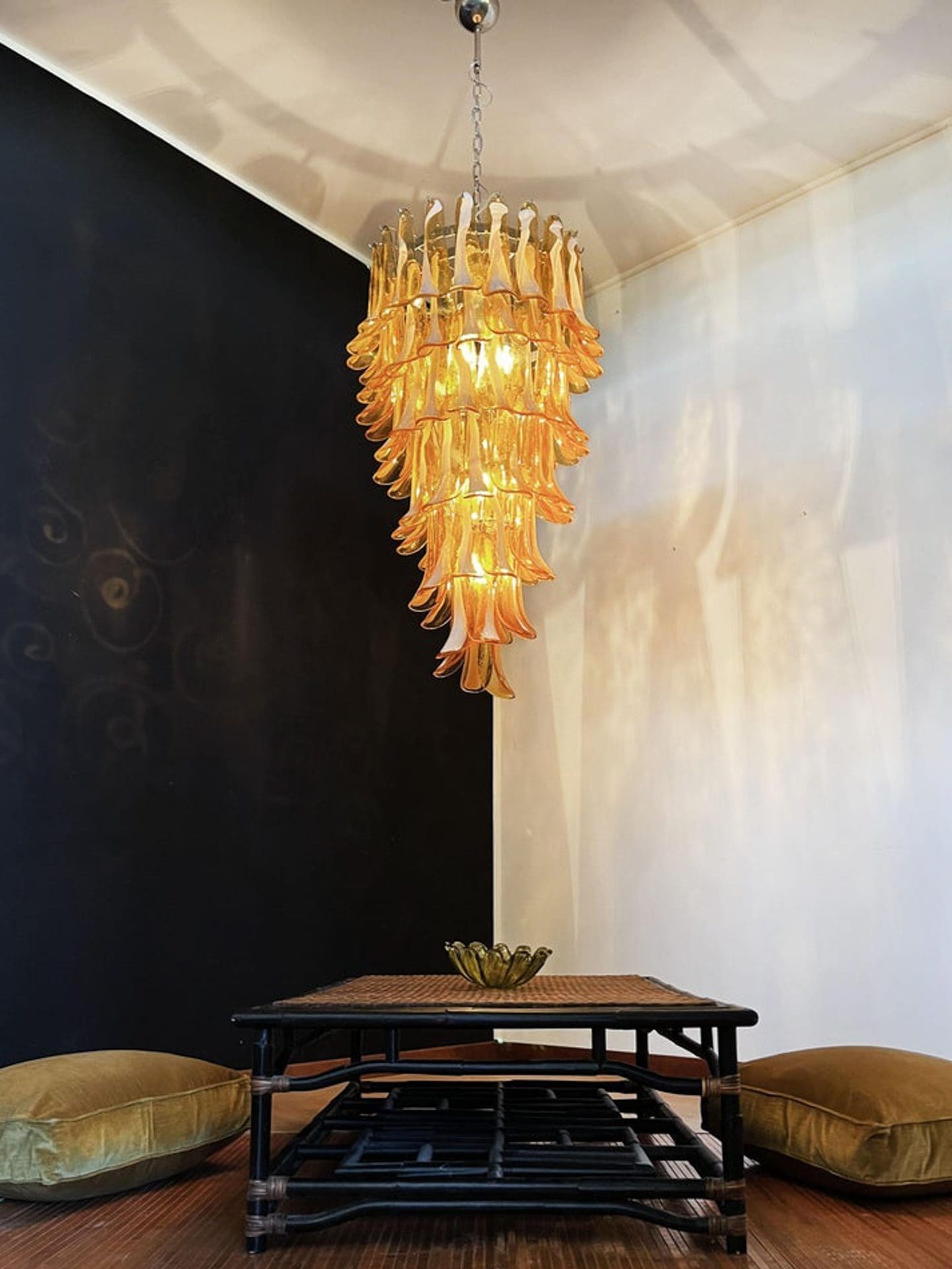 Murano Glass Chandelier – Caramel