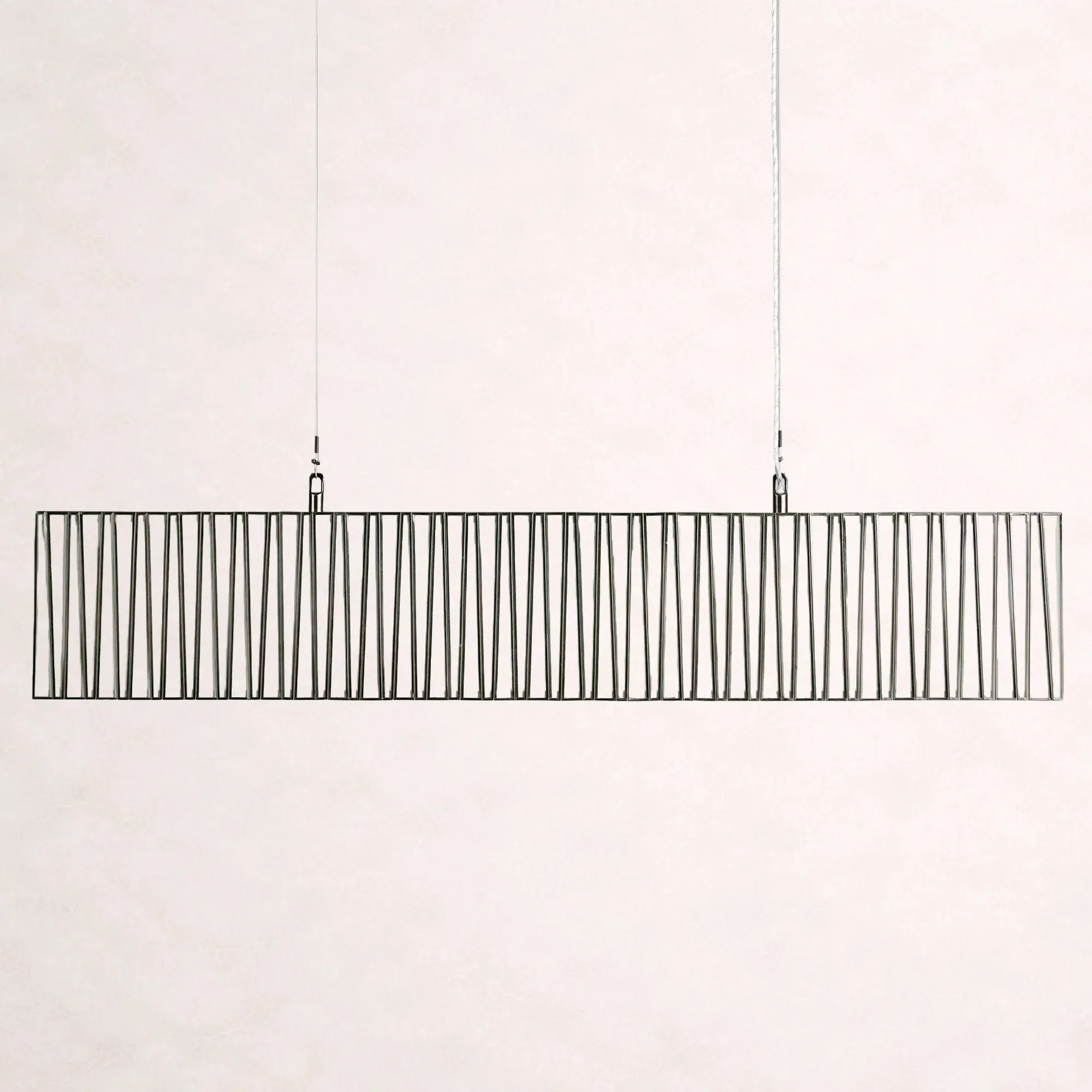 Art Glass Jeunet Rectangular Chandelier