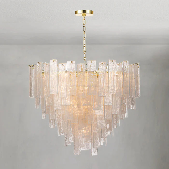 Tidelle Clear Glass Chandelier Large