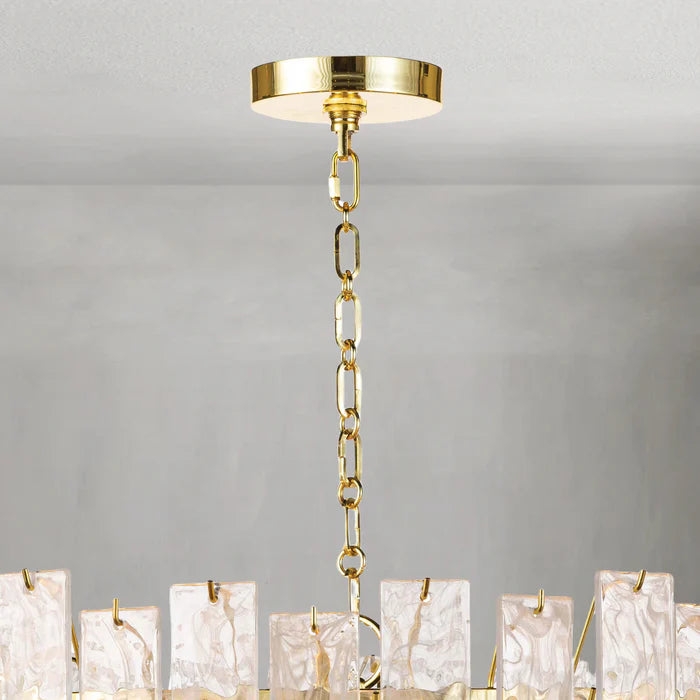 Tidelle Clear Glass Chandelier Large