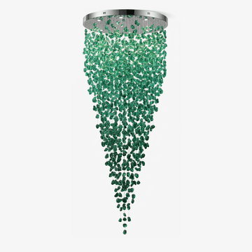 Crystal Stone Crystal Spiral Chandelier