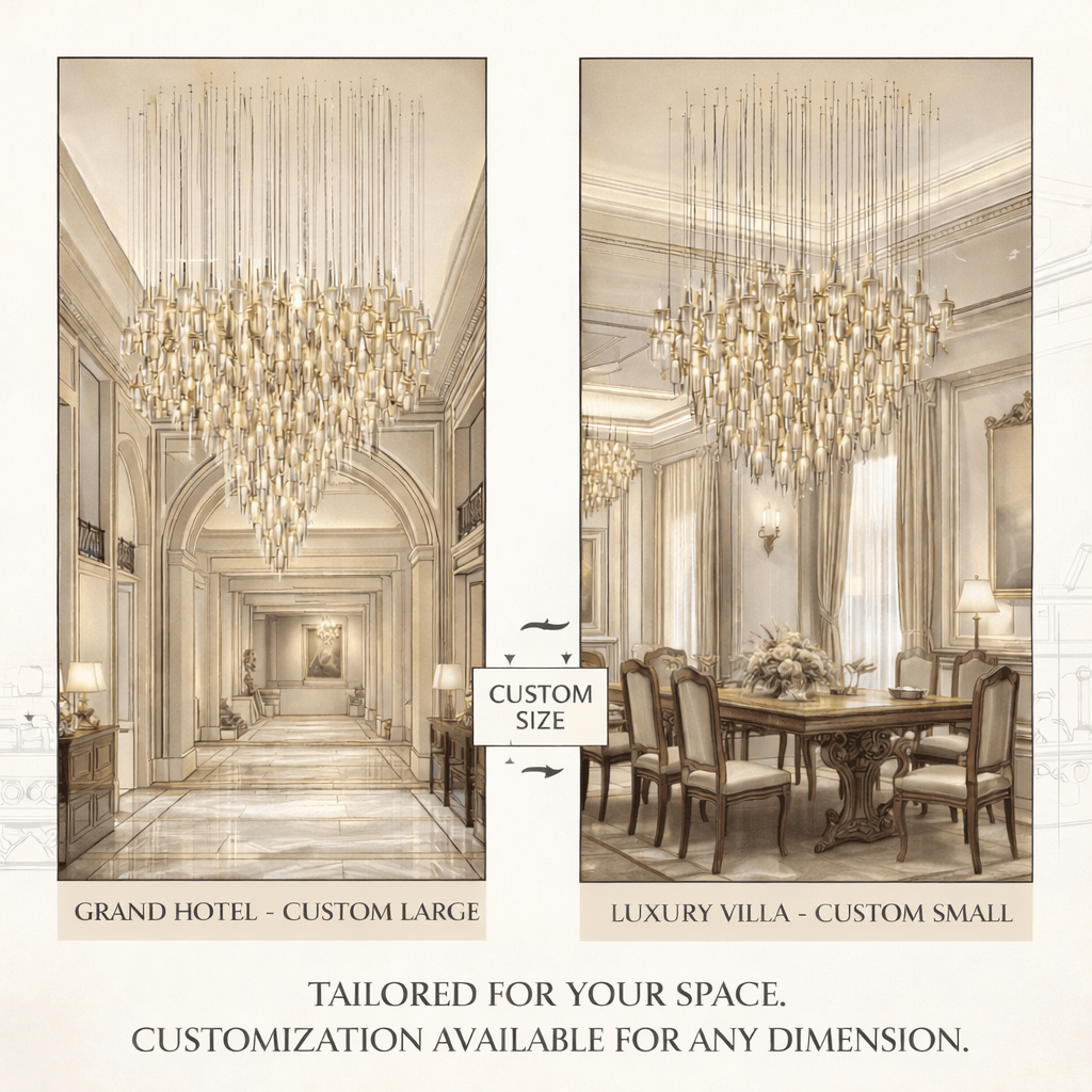 Vitara Glass Drop Customize Chandelier - Trivellolab