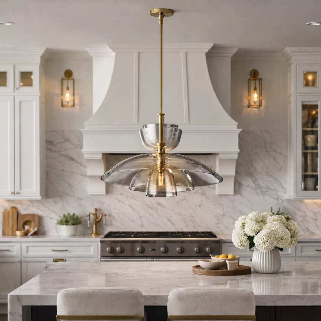 Bloma Clear Glass Cloche Grand Pendant