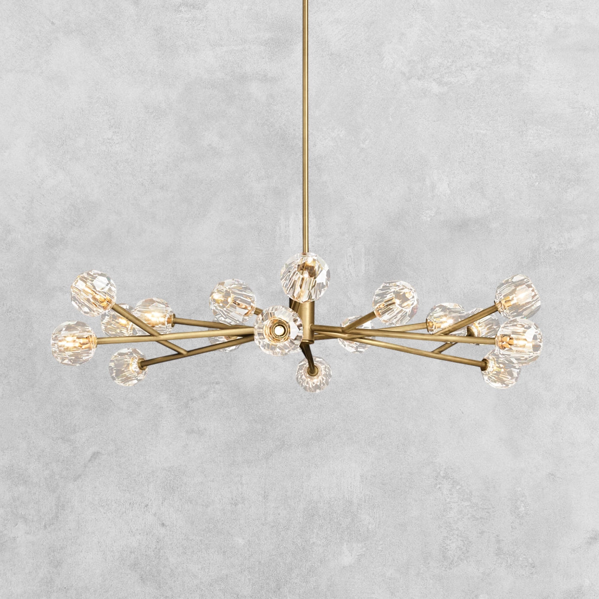 Bouble De Crystal Modern Round Chandelier