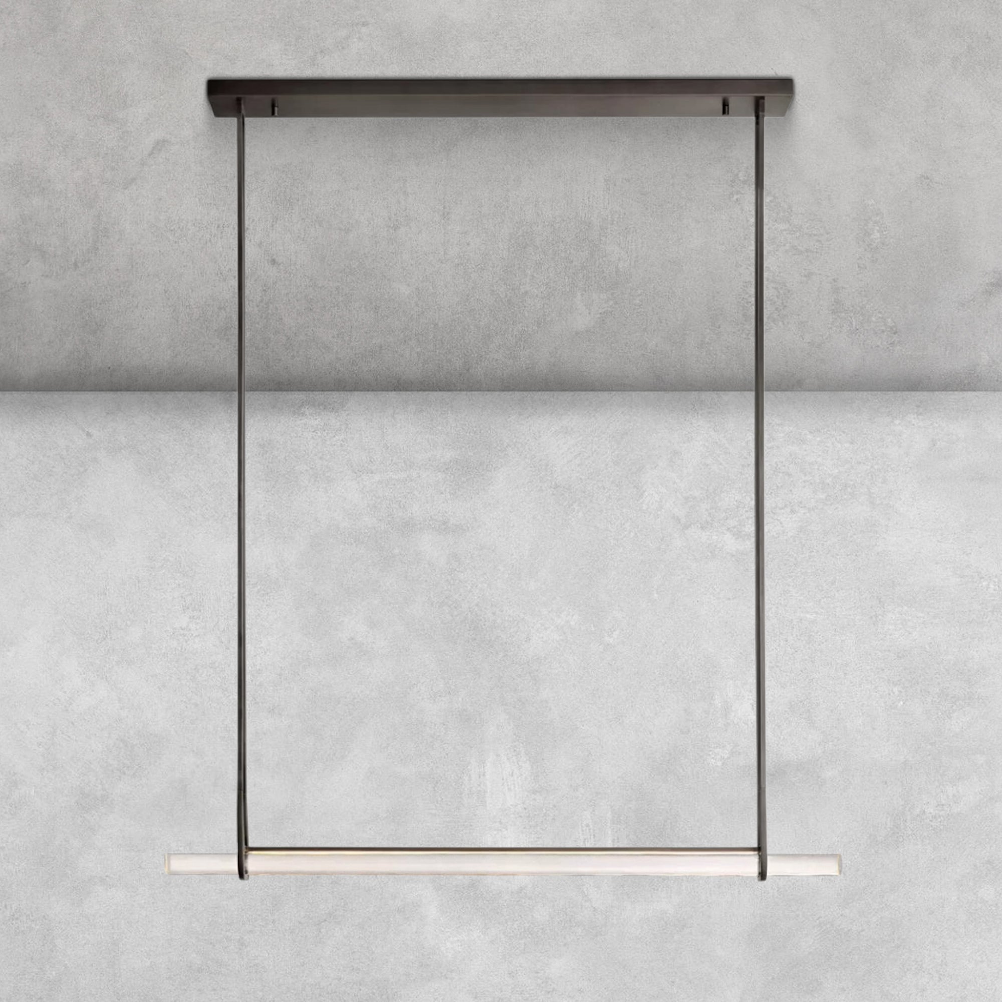 Milano Crystal Single Bar Linear Chandelier