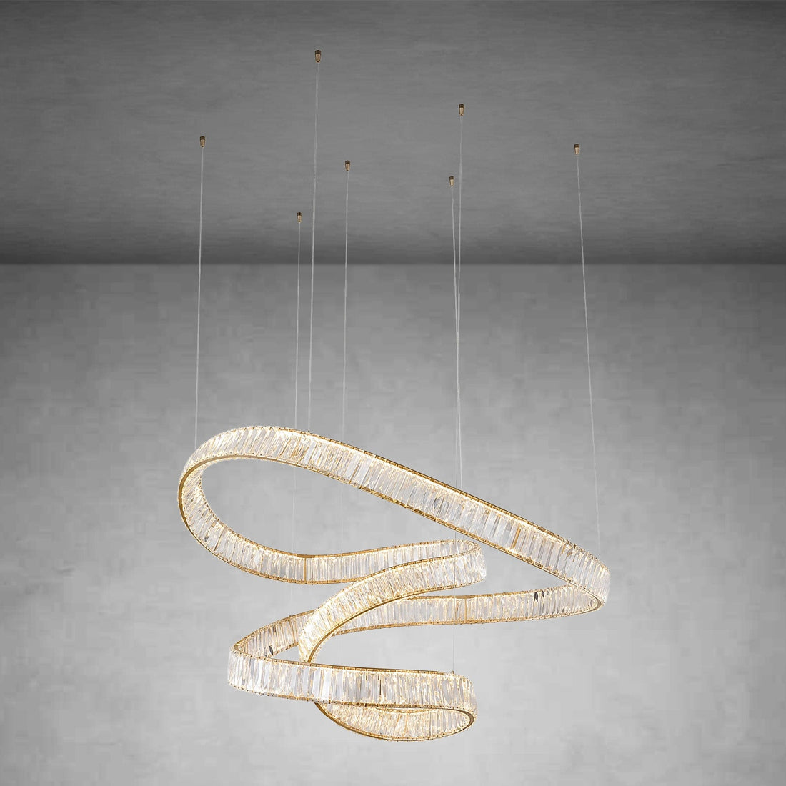Lancia LED Rod Chandelier — product photo
