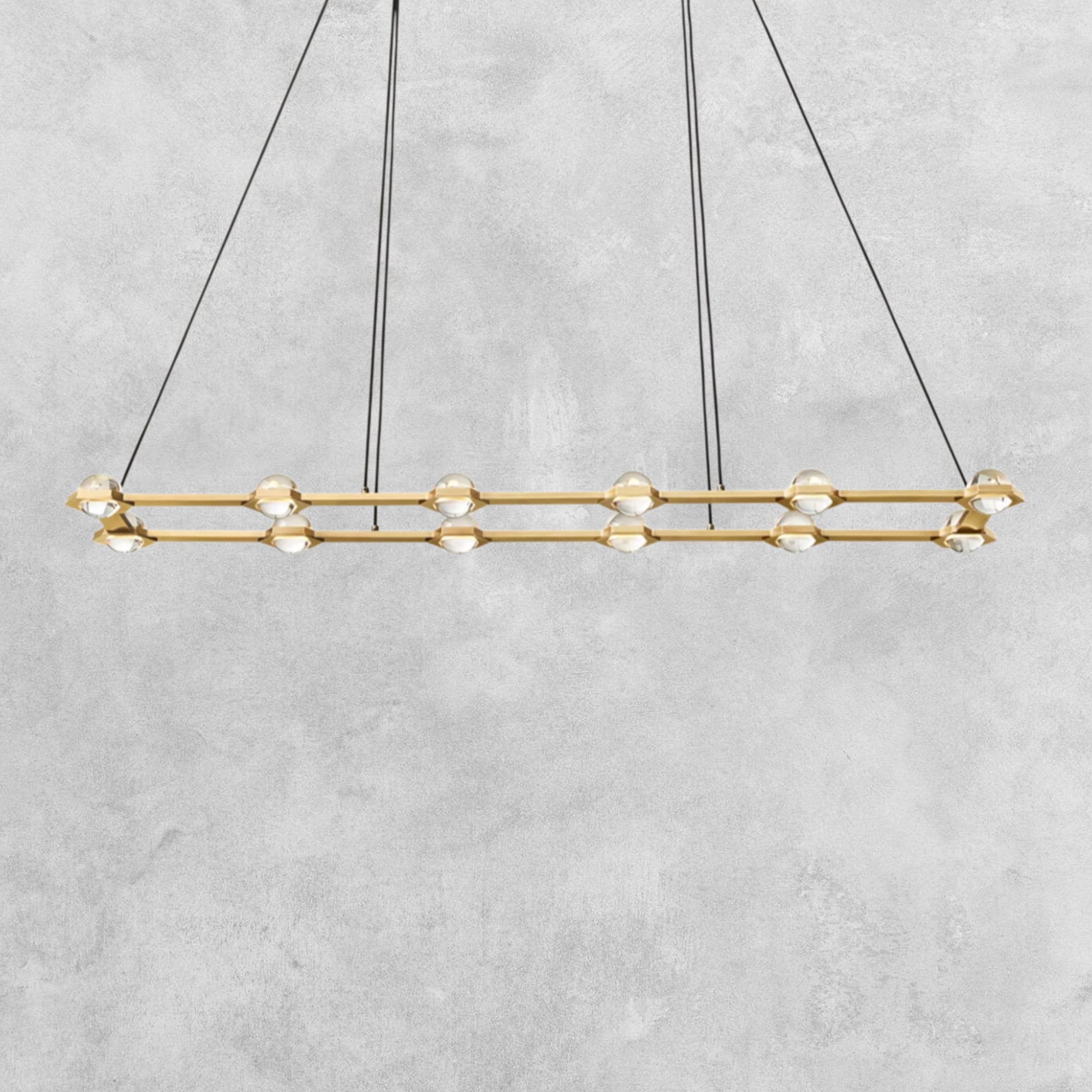 Planet Rectangular Chandelier 54" 72"