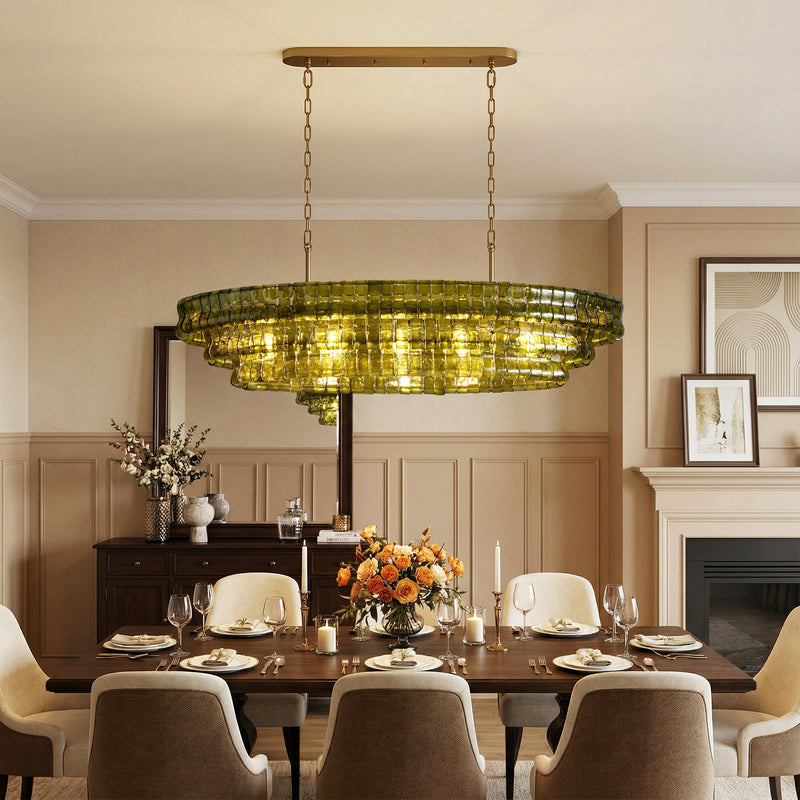 Ghiaccio Oval Chandelier