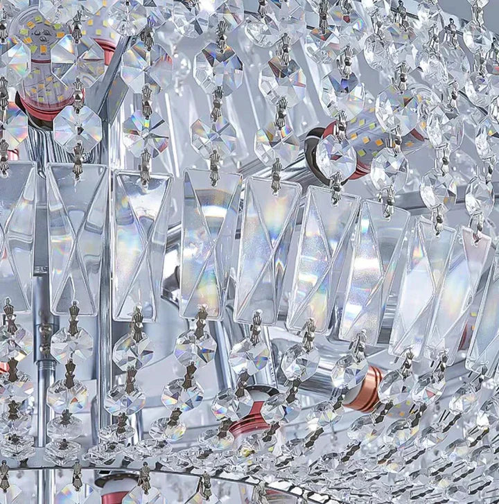 Extra Large Multi-layer Modern Light Luxury Crystal Chandelier for Living / Dining Room / Villa