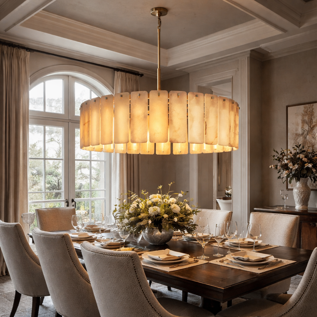Calametta Onyx Round Chandelier