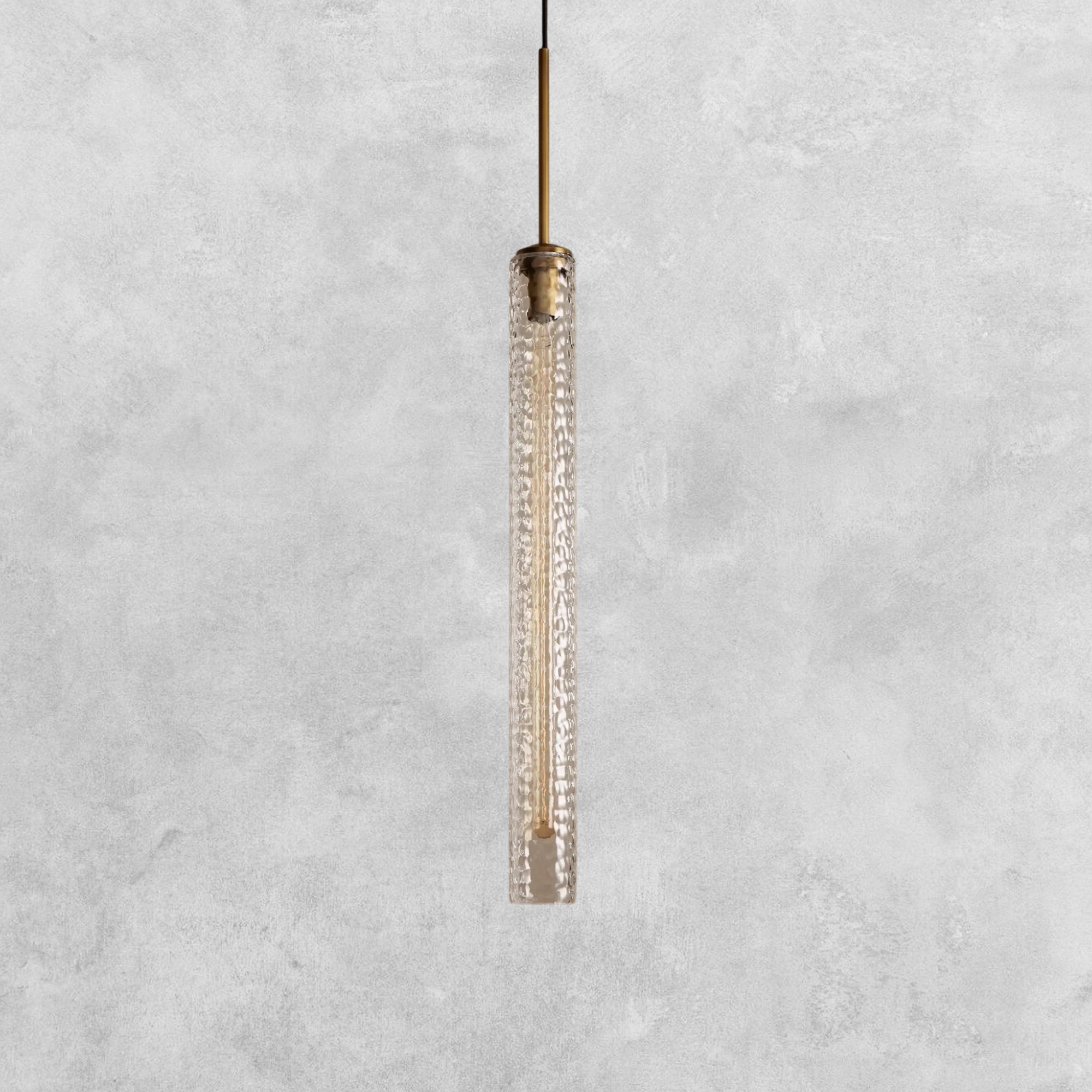Colleena Hammered Glass Pendant
