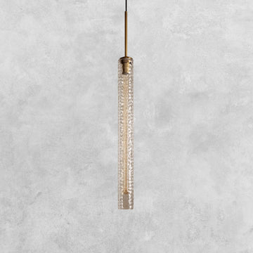 Colleena Hammered Glass Pendant