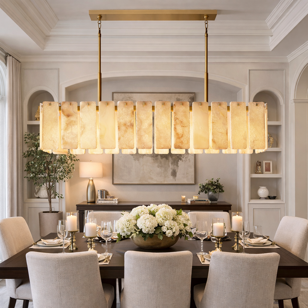 Calametta Onyx Rectangular Chandelier
