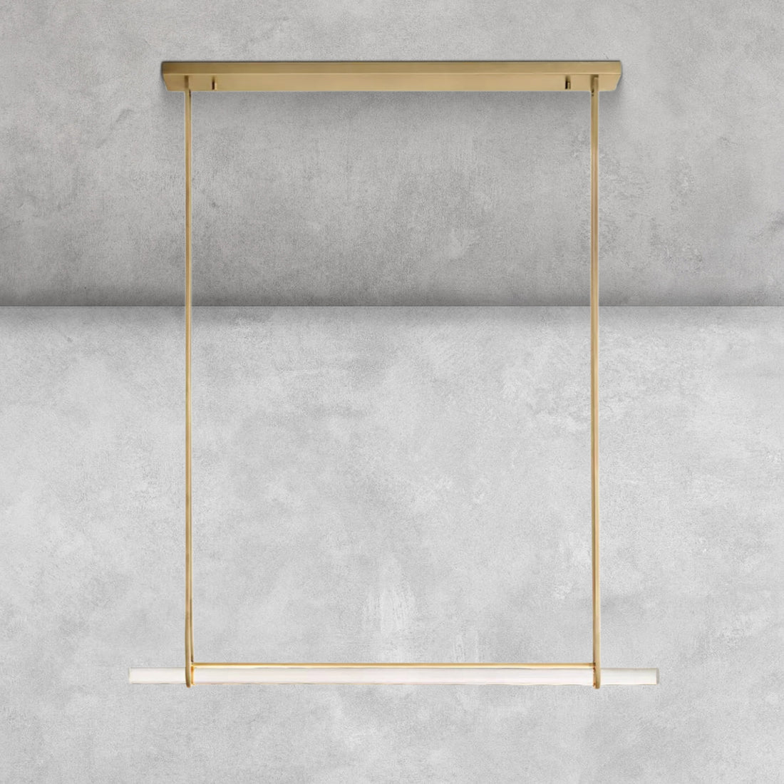 Milano Crystal Single Bar Linear Chandelier