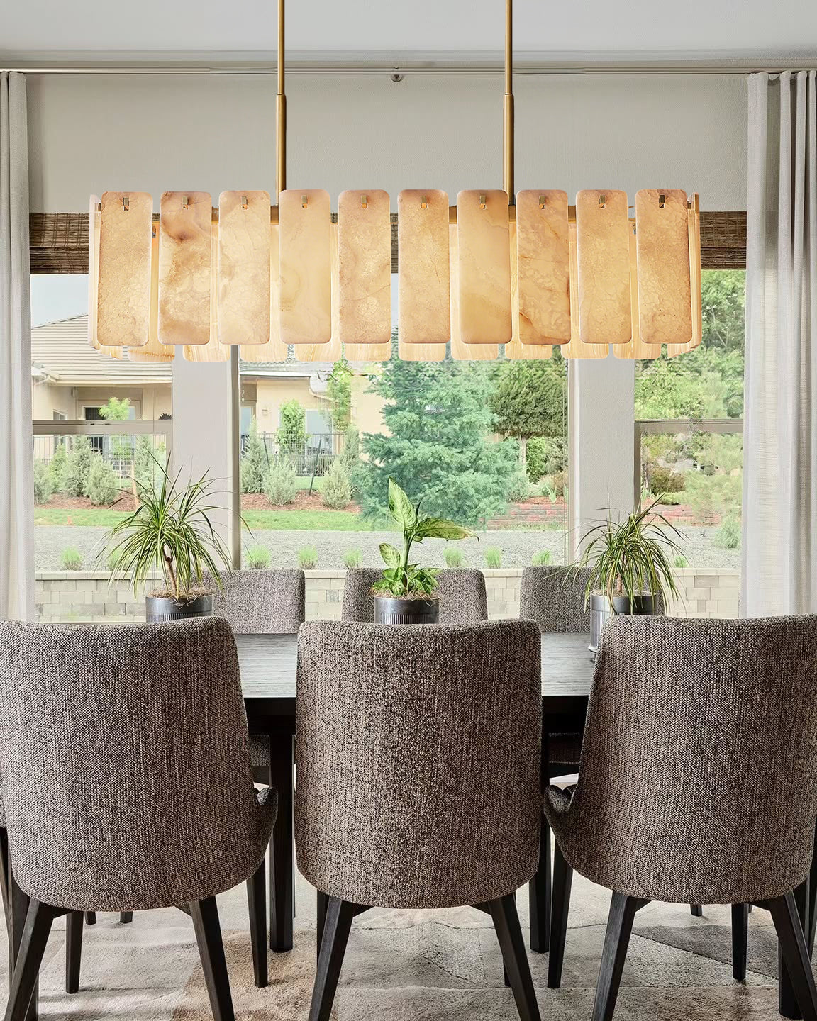 Calametta Onyx Rectangular Chandelier