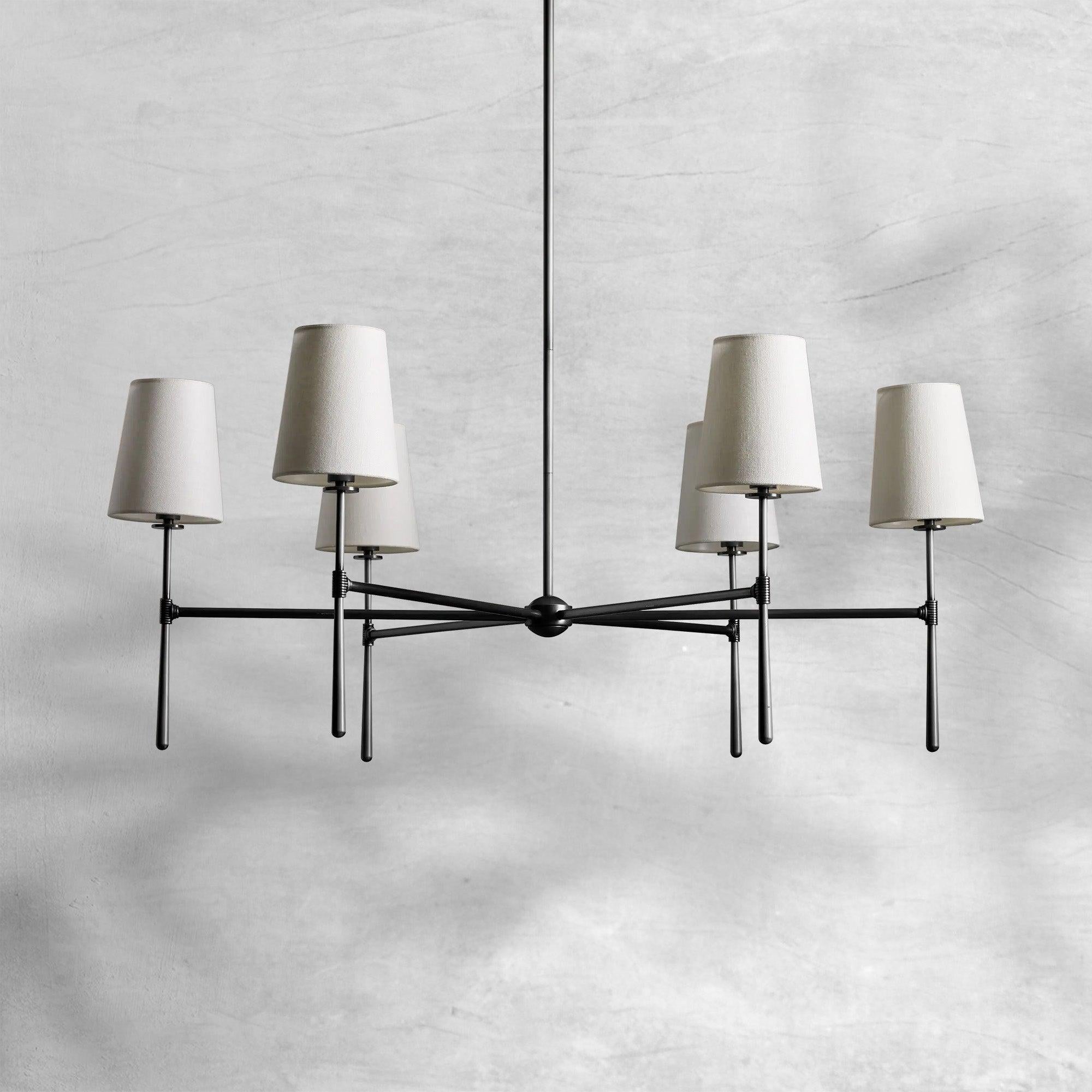 Rhodes Round Chandelier 4/6 Light