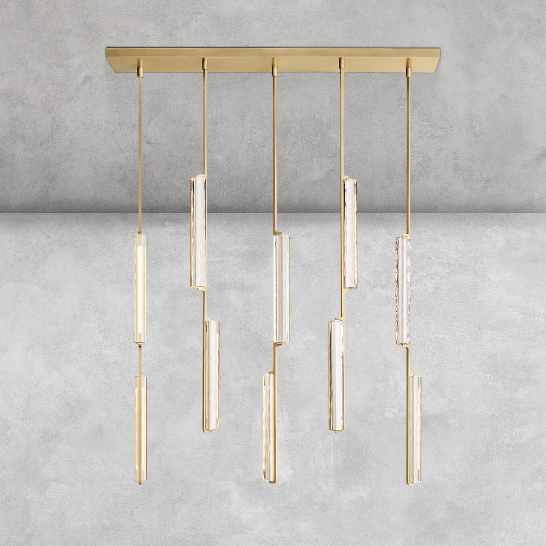 Milano Crystal Linear Chandelier 54‘’