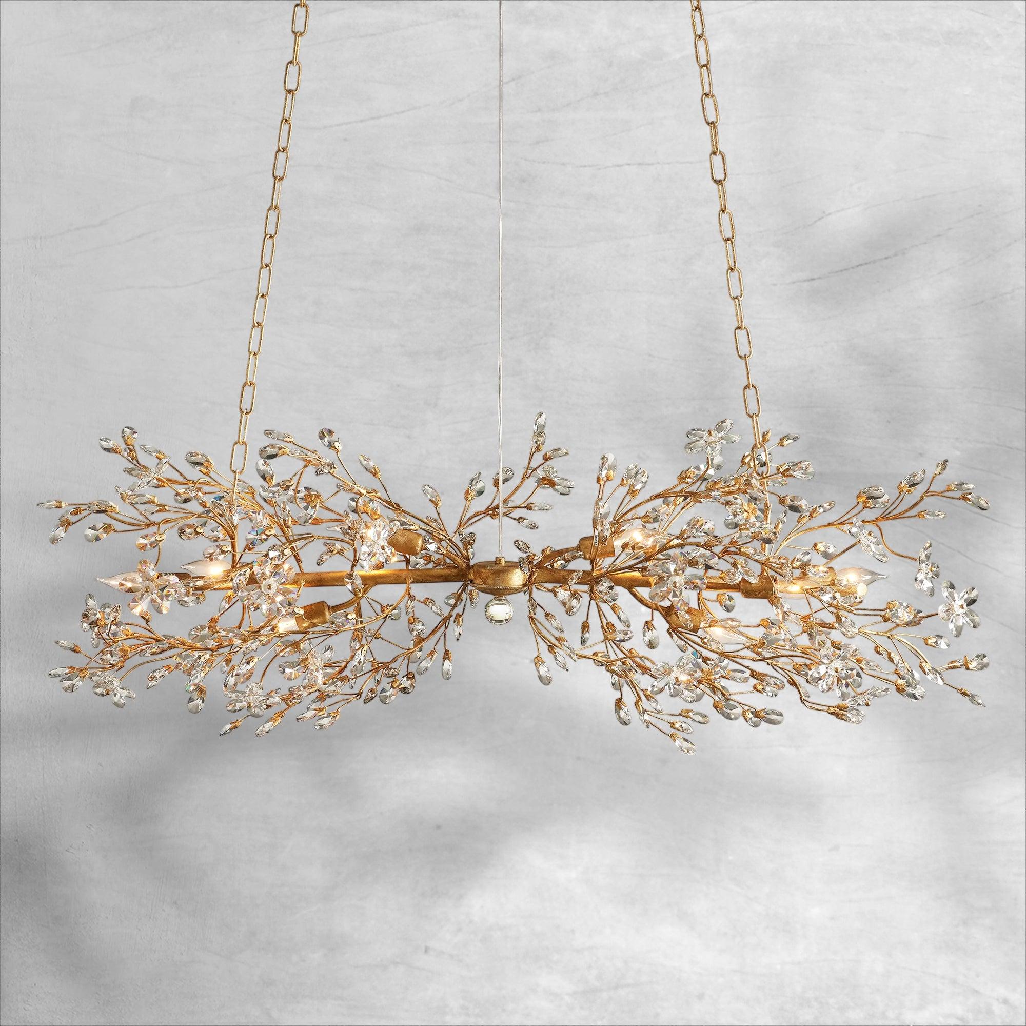 Fiore Linear Chandelier 43"51"68"
