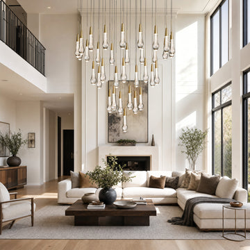 Soltaire Round Chandelier 17" 24" 36" 48"58"