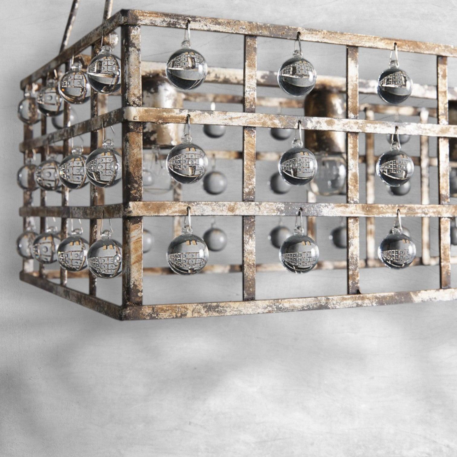 Aubrey Rectangular Chandelier 7 Light