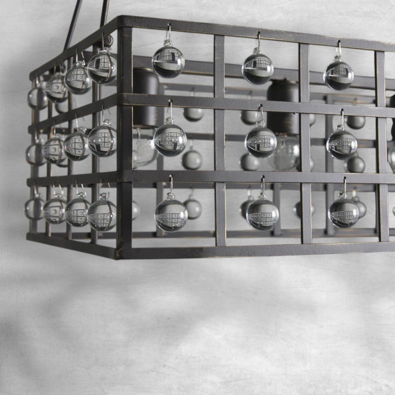 Aubrey Rectangular Chandelier 7 Light