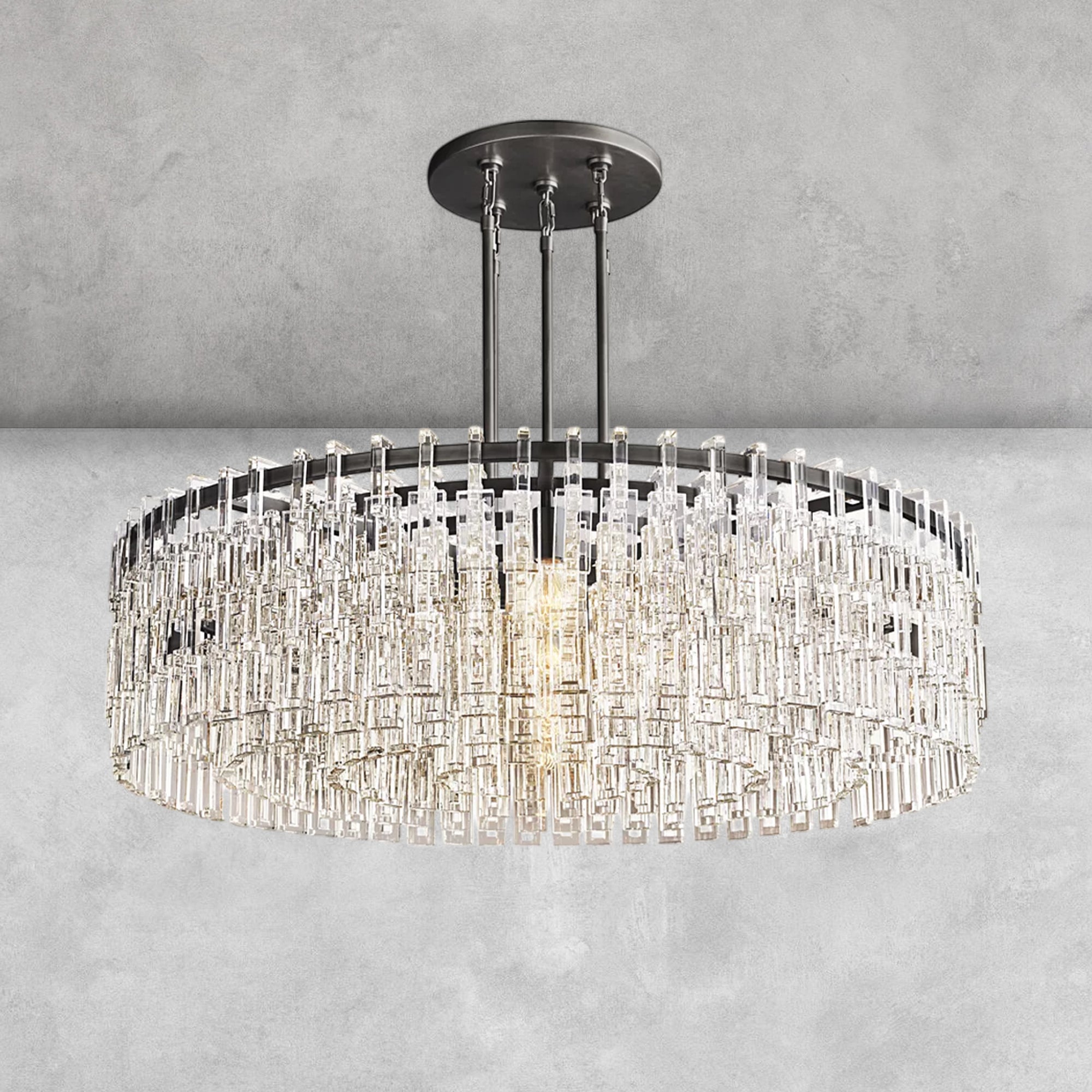 Aurelia K9 Crystal Round Chandelier for Living Room
