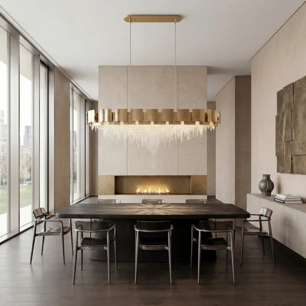 Amadeo Linear Crystal Bead Chandelier