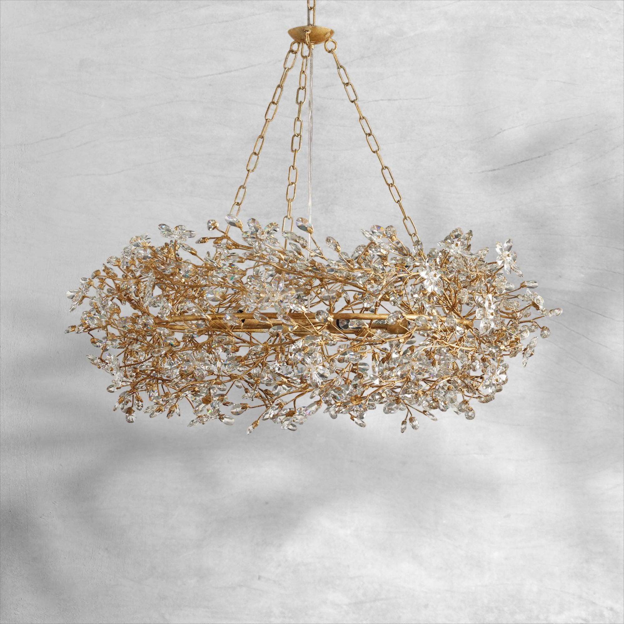 Fiore Crown Chandelier 39" 48" 60"