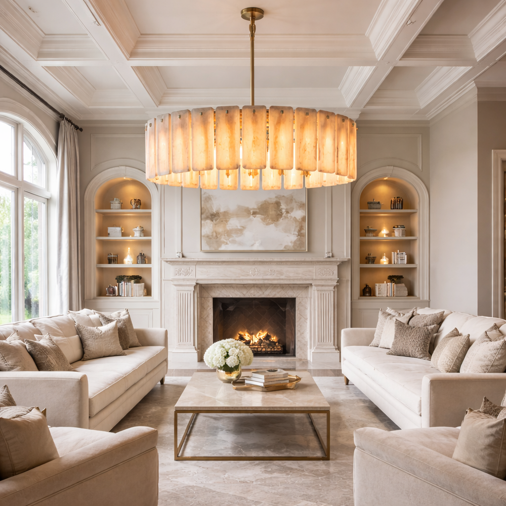 Calametta Onyx Round Chandelier