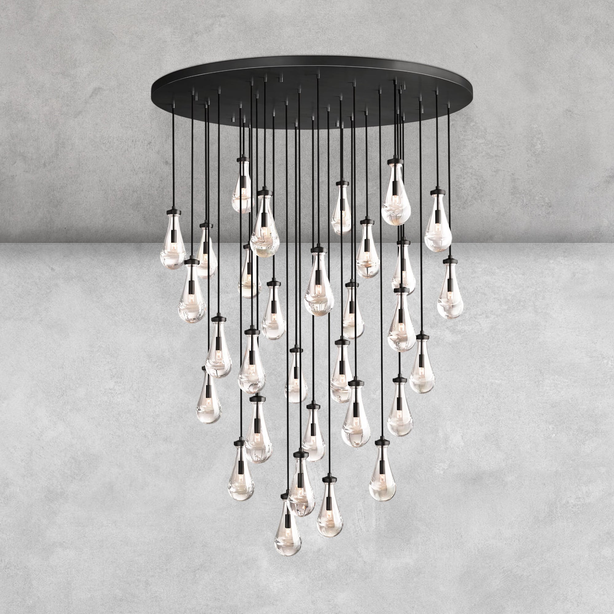 Raindrop Round Chandelier