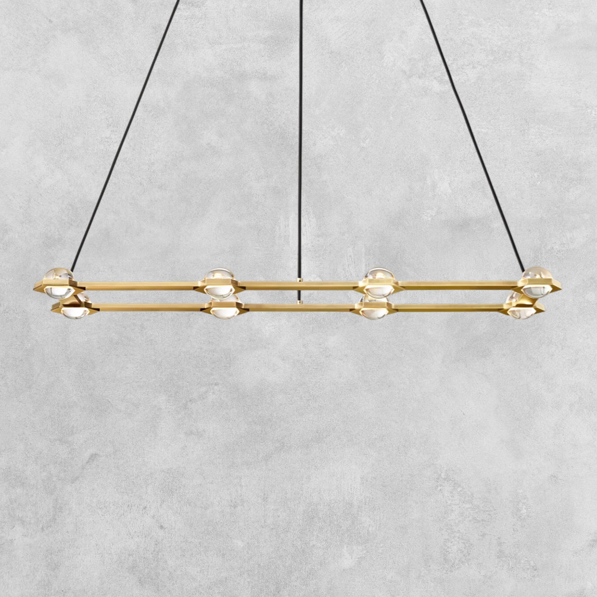 Planet Rectangular Chandelier 54" 72"