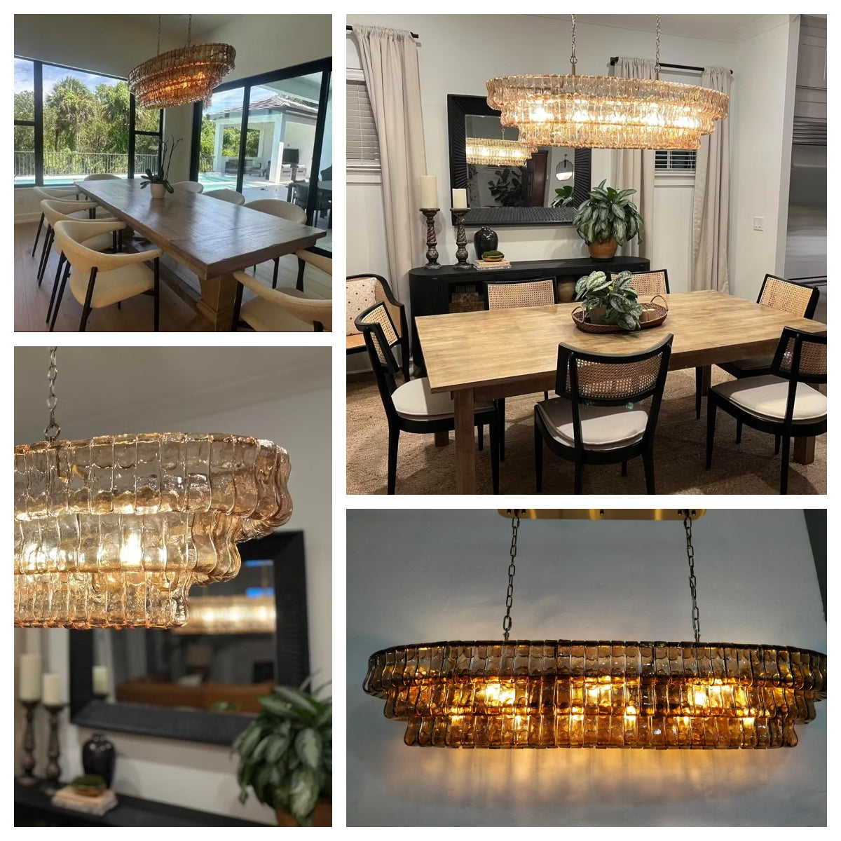 Ghiaccio Oval Chandelier