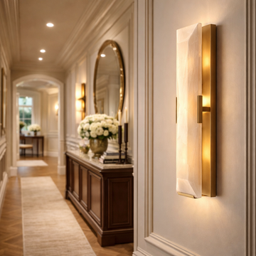 MARLOW CALCITE LINEAR SCONCE