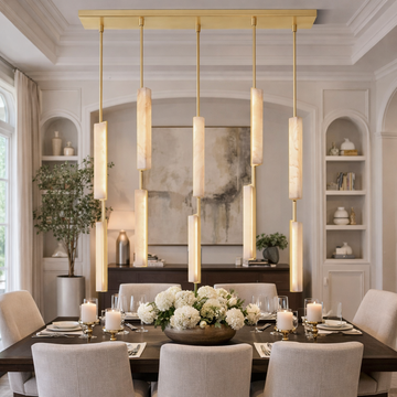 Budubon Alabaster Linear Chandelier