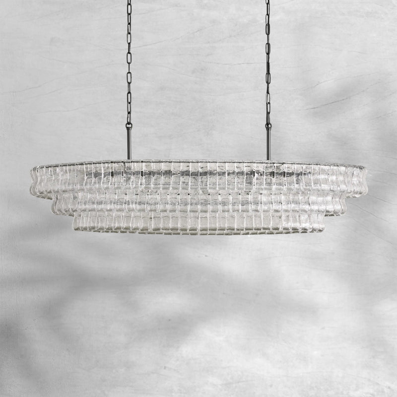 Ghiaccio Oval Chandelier