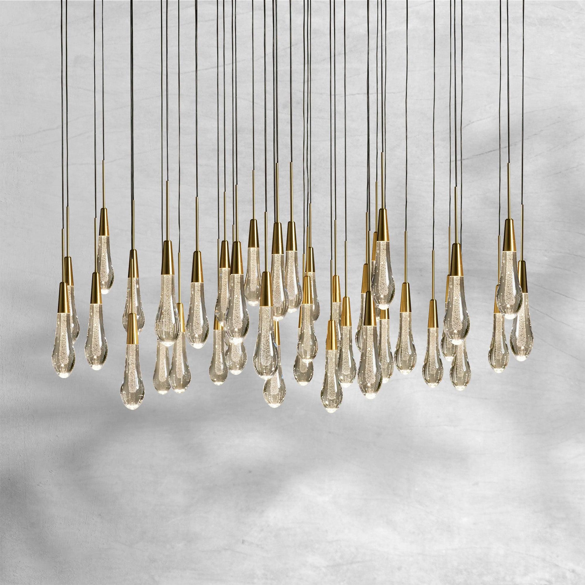 Soltaire Round Chandelier 17" 24" 36“ 48''58“