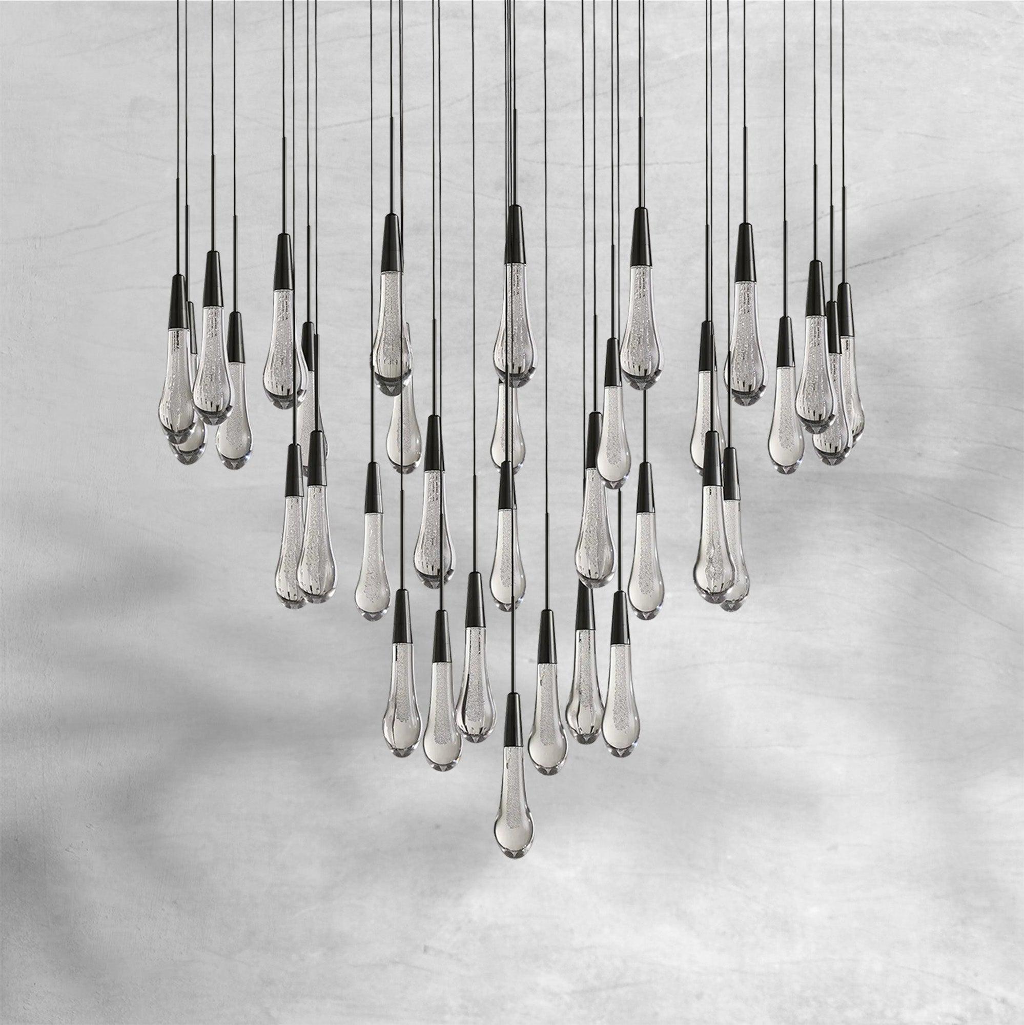 Soltaire Round Chandelier 17" 24" 36“ 48''58“