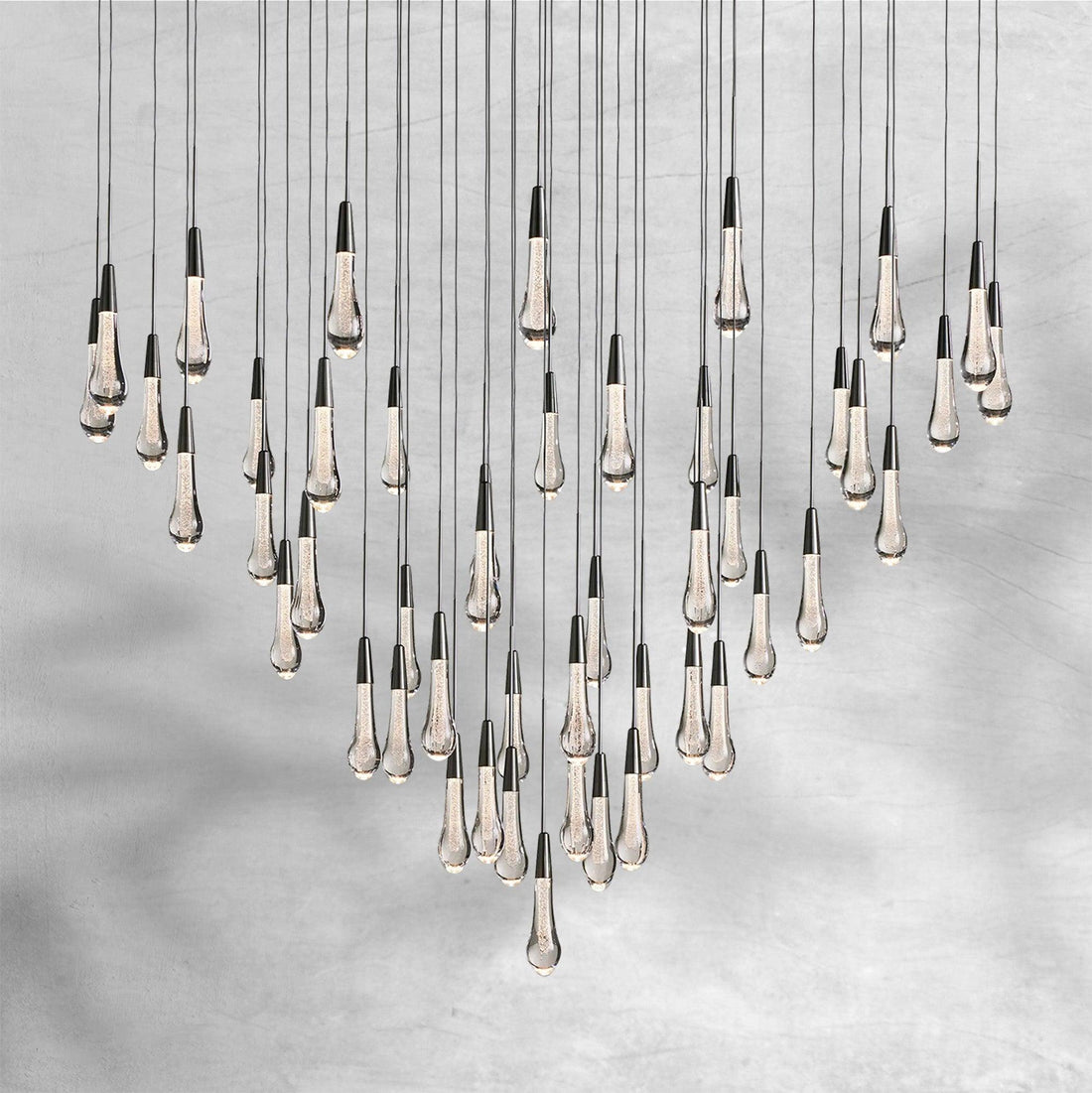 Soltaire Round Chandelier 17" 24" 36“ 48''58“