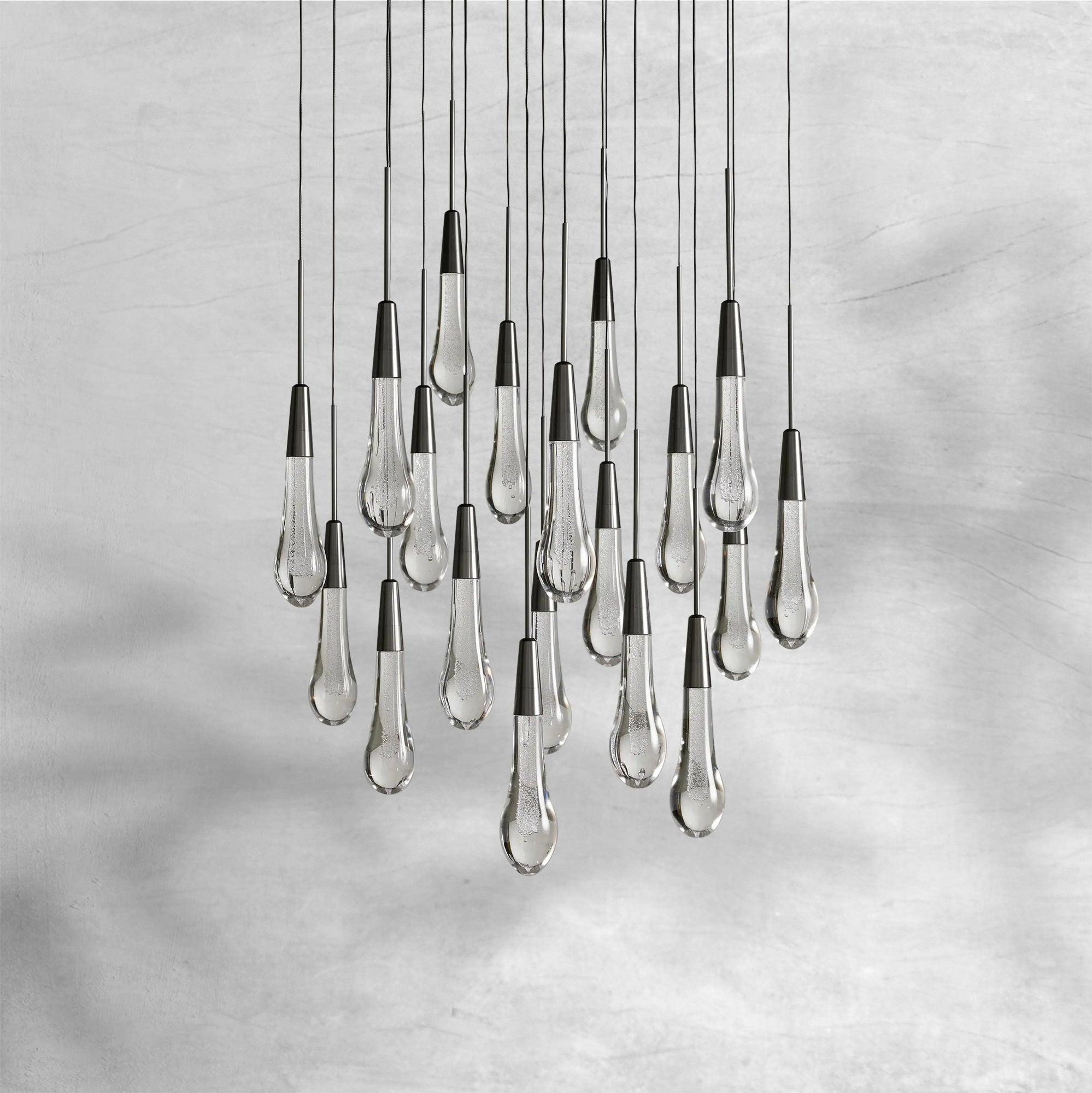 Soltaire Round Chandelier 17" 24" 36“ 48''58“