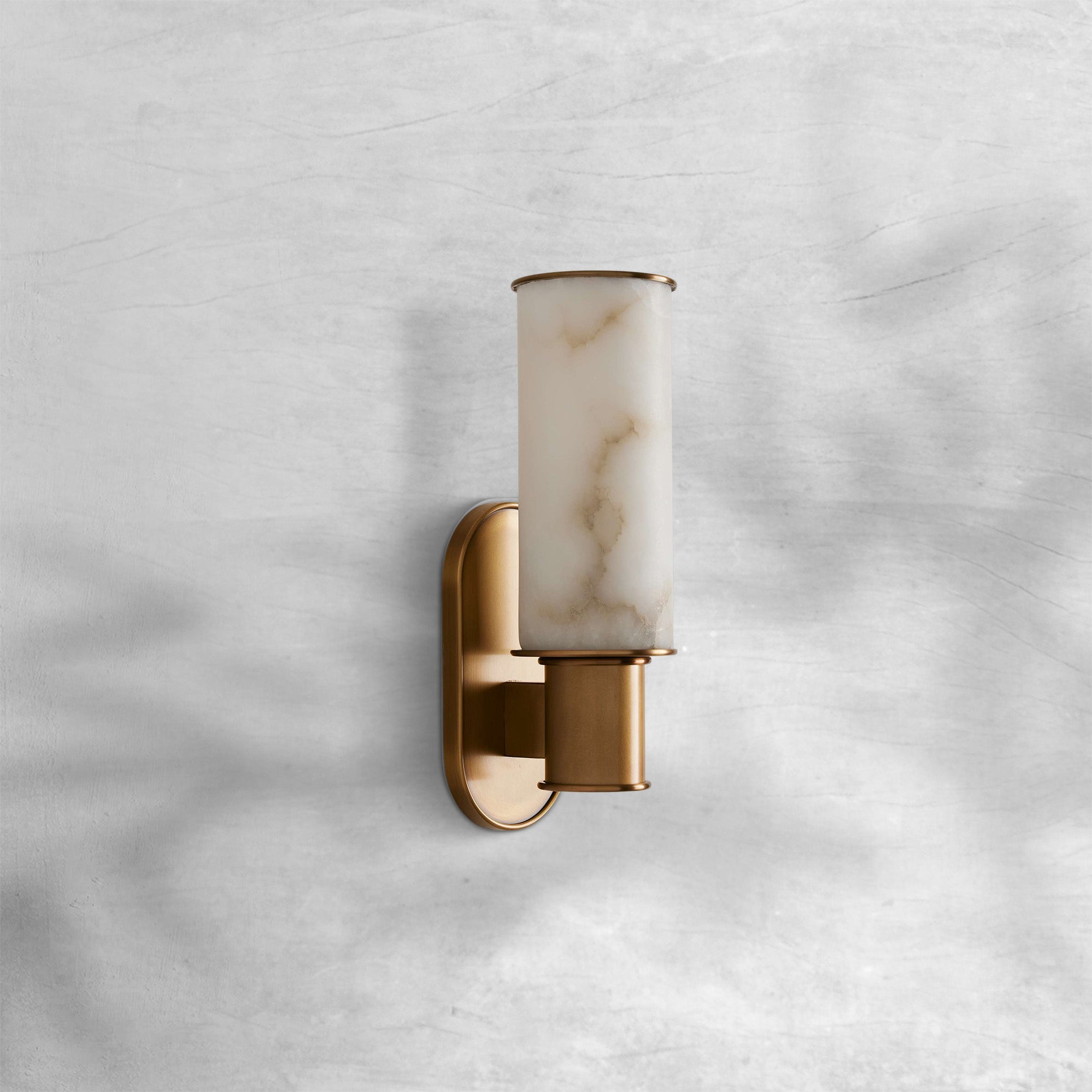 Harlin Alabaster Modern Wall Sconce