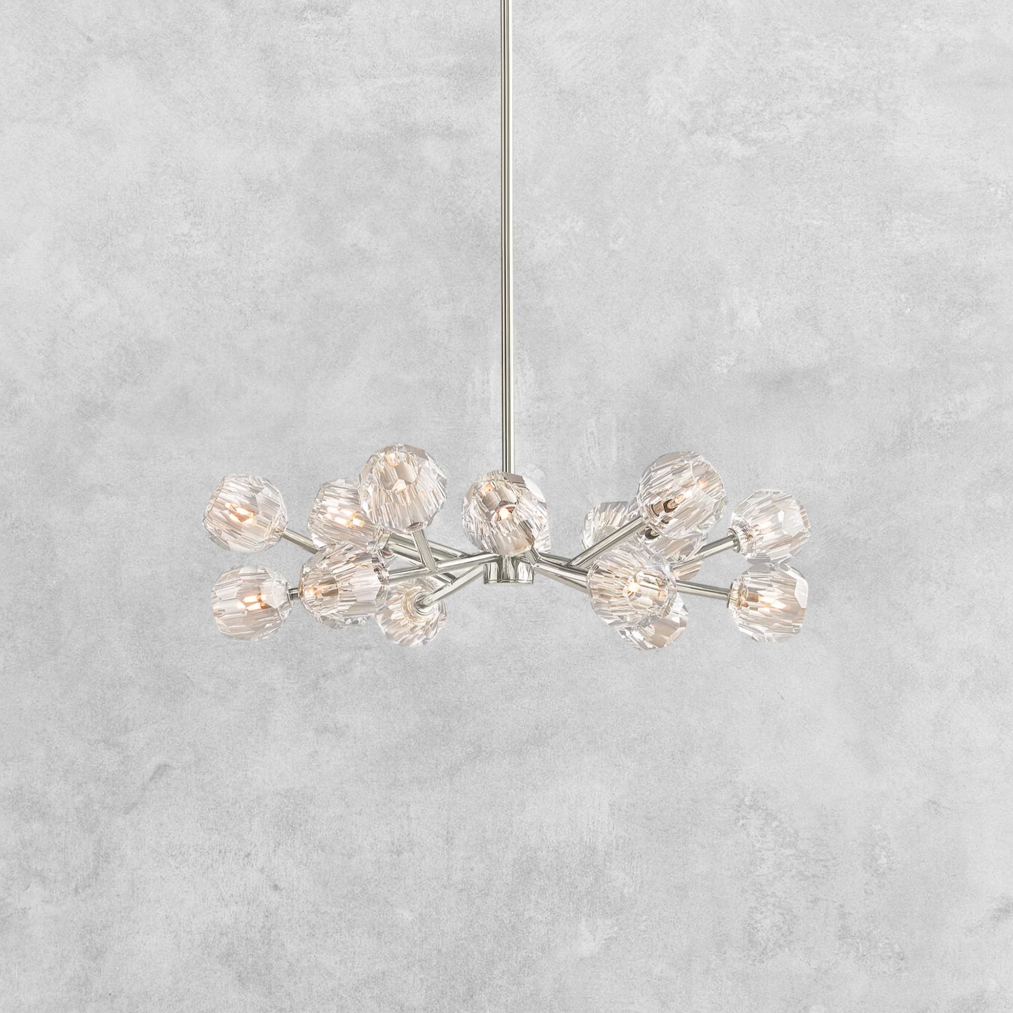 Bouble De Crystal Modern Round Chandelier
