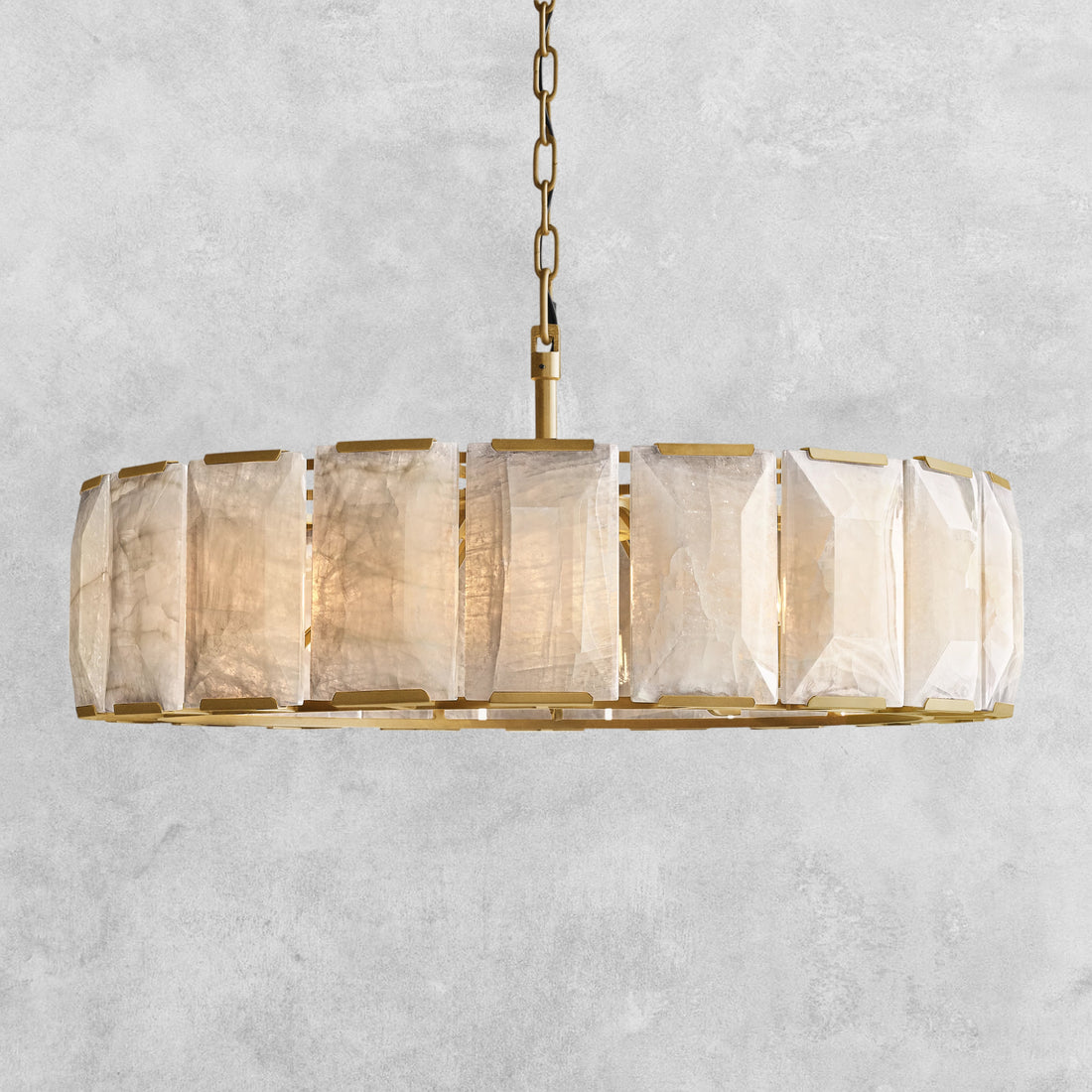 Herlow Calcite Round Chandelier-