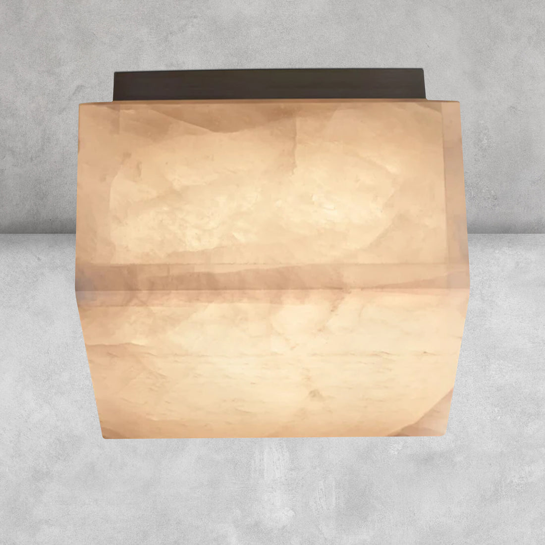 Riora Calcite Square Flushmount 6" 10" 14"