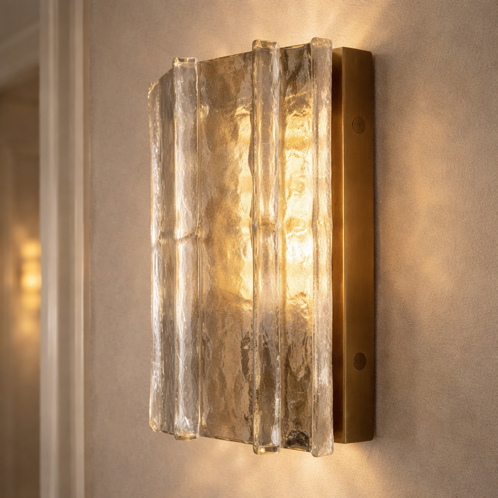 HATTICE SMOKE GLASS SCONCE 15"