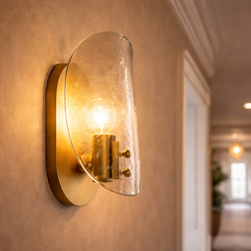 Selis Clear Glass Sconce