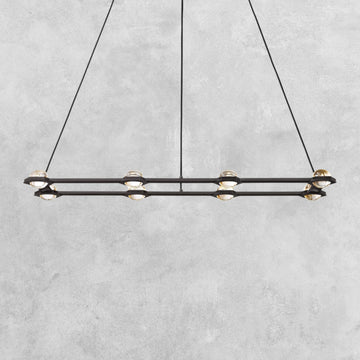 Planet Rectangular Chandelier 54" 72"