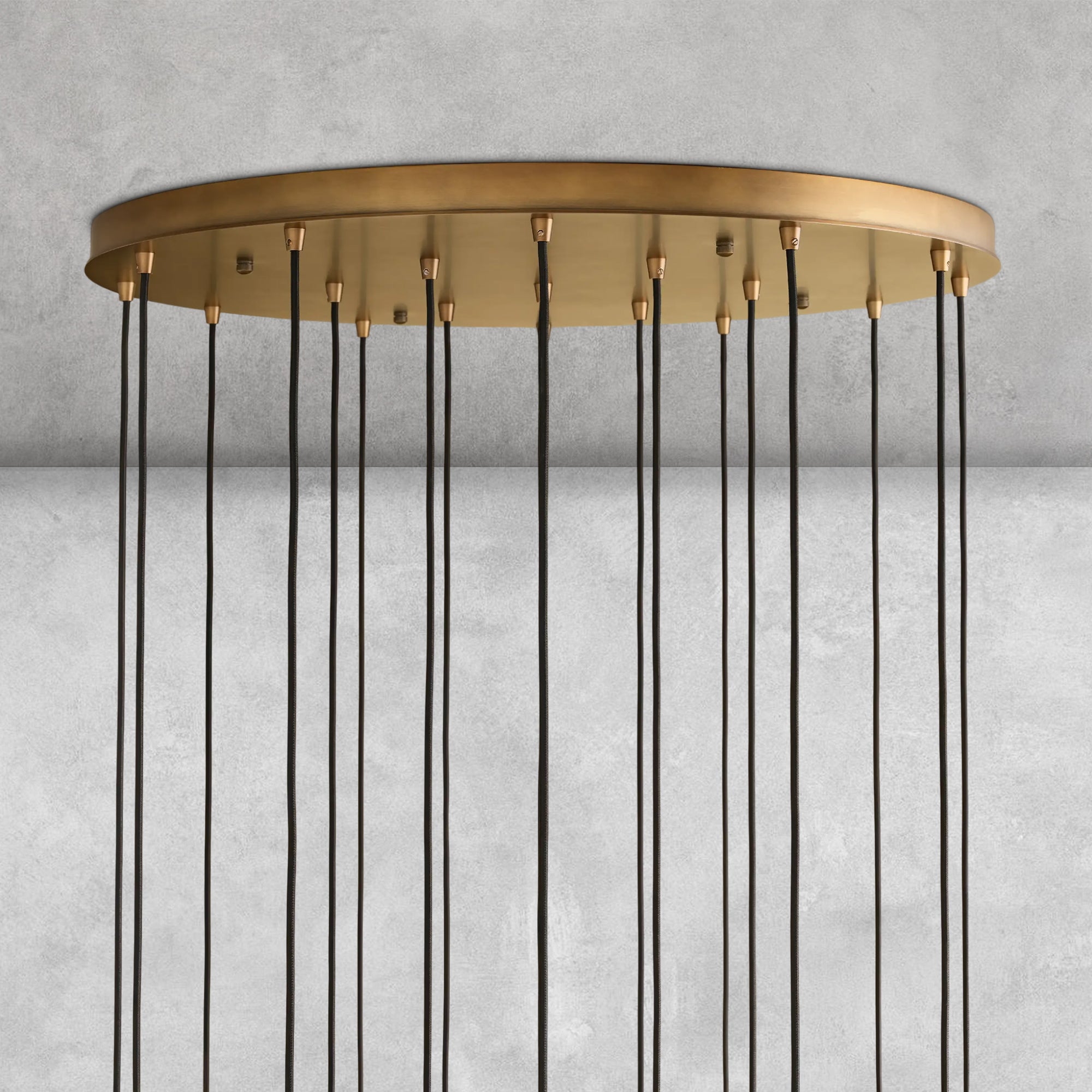 Colleena Fluted Glass Round Chandelier