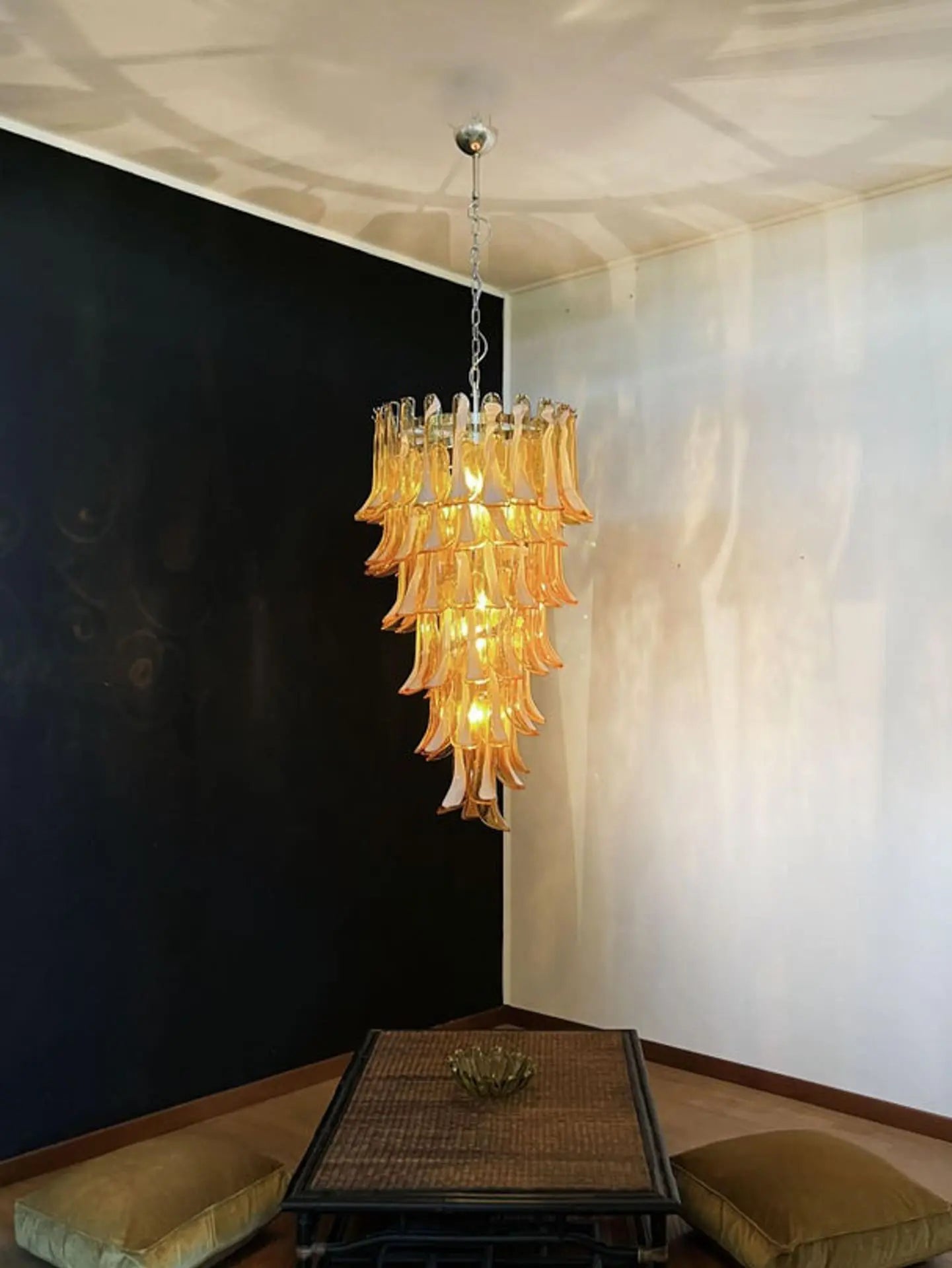Murano Glass Chandelier – Caramel